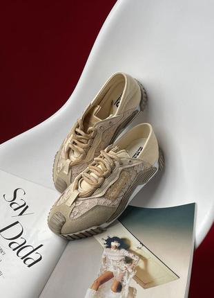 Стильные брендовые дышащие женские кроссовки dolce & gabbana нежные женственные кроссовки текстиль кроссовки сетка кроссовки с кружевом