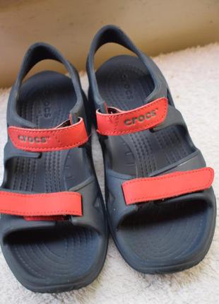 Шлепанцы шлепки сланцы сандали сандалии босоножки crocs кроксы j 2 р. 33/34 21 см4 фото