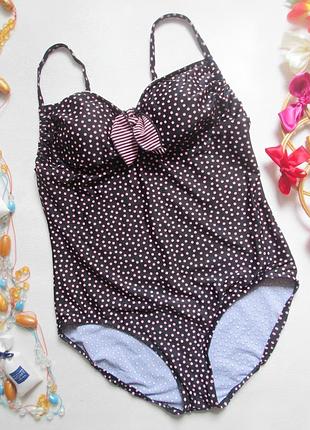 Шикарный слитный купальник в мелкий горох дорогого бренда maxine tm италия 🌺🌴🌺