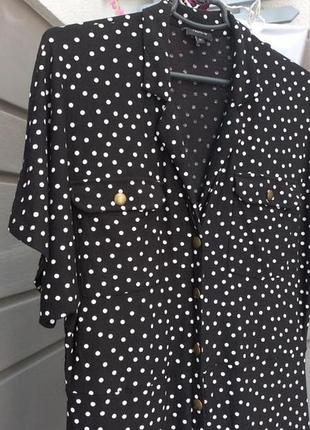 Віскозне плаття в горошок 3