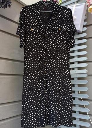 Віскозне плаття в горошок 2