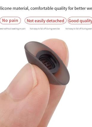 Амбушюры ear tips tws huawei freebuds pro 3 freebuds pro 2 5i oppo enco buds 2 oppo enco air 3 pro черный пара4 фото
