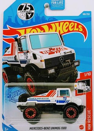 hot wheels mercedes benz unimog 1300 2022 rescue 188 gtc54 110 166734050