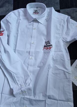 Bardahl новая белая брендированная мужская рубашка мерч бардаль bardahl l