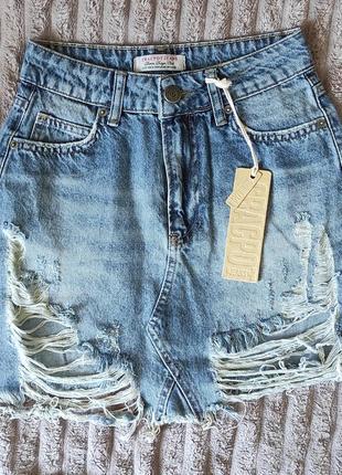 Качественная джинсовая юбка туреченица