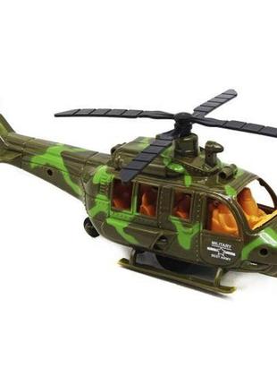 Уценка. военный вертолет пластиковый (25 см) - повреждена лижа