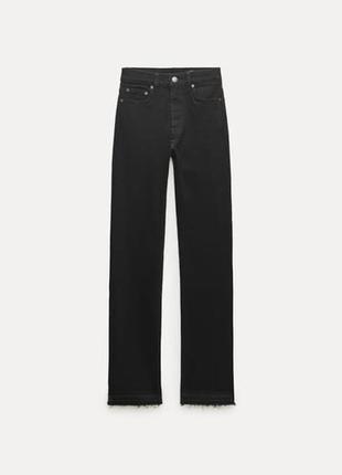 Джинси чорні прямі zara