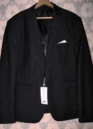 Чоловічий класичний чорний піджак жилетка костюм новий2 фото