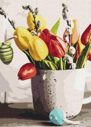 Картина за номерами "великодній букет" ★★★