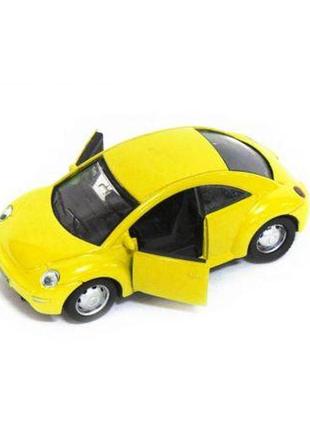 Уцінка. машина металева "volkswagen beetle" (жовта) - не працює звук та світло