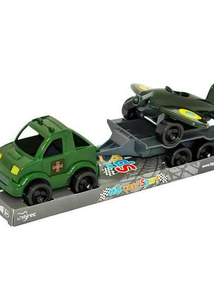 Набор авто "kid cars" военный на планшете 39997 (40) "tigres"