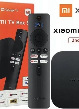 Приставка xiaomi mi box s 4k gen2 смарт бокс smart tv stick т2 плеер