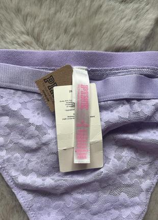 Лавандовые трусики с сеточкой victoria's secret3 фото