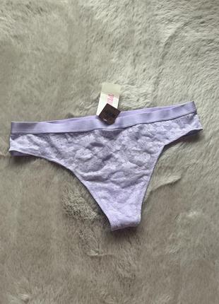 Лавандовые трусики с сеточкой victoria's secret