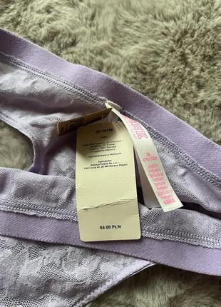 Лавандовые трусики с сеточкой victoria's secret4 фото