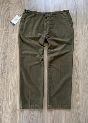 Мужские кэжуал хлопковые бархатные штаны брюки marks & spencer