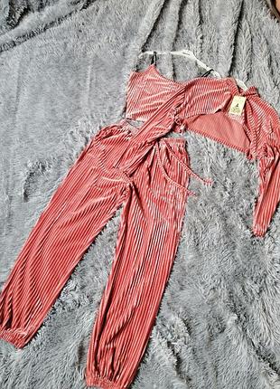 Велюровый костюм тройка рубчик вельвет7 фото