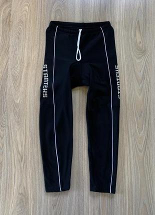 Мужские утеплённые зимние вело штаны на флисе с памперсом stanteks