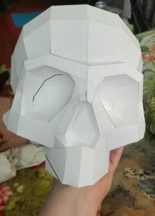 Paperkhan набір для створення 3d фігур череп голова паперкрафт papercraft подарунок сувернір іграшка конструктор1 фото