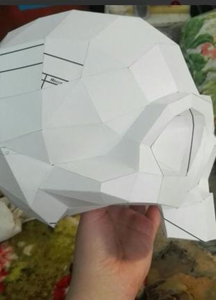 Paperkhan набір для створення 3d фігур череп голова паперкрафт papercraft подарунок сувернір іграшка конструктор9 фото