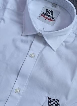 Bardahl новая белая брендированная мужская рубашка мерч бардаль bardahl l