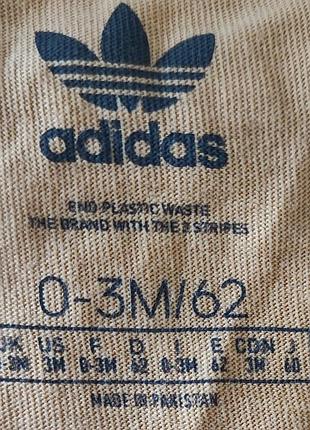 Adidas оригинал костюм шорты футболка от 0-3мес детский состояние нового5 фото