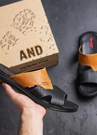 Чоловічі літні шльопанці сланці високої якості весна літо босоніжки сандалії2 фото