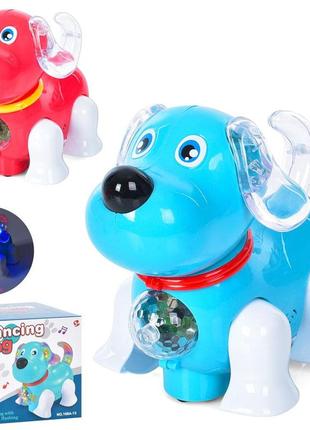 Музыкальная игрушка собачка, ездит, 2 цвета, музыкальная 168a-13