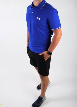 Акція! чоловіча футболка поло теніска under armour, андер, котон