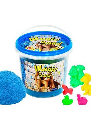 Magic sand  блакитного кольору у відрі 1 кг
