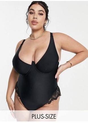 Чорний купальник asos