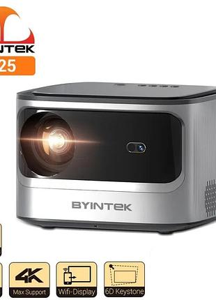 Мультимедійний смарт-проєктор byintek x25 4k android телевізор екран ps4/5 xbox switch домашній кінотеатр tv