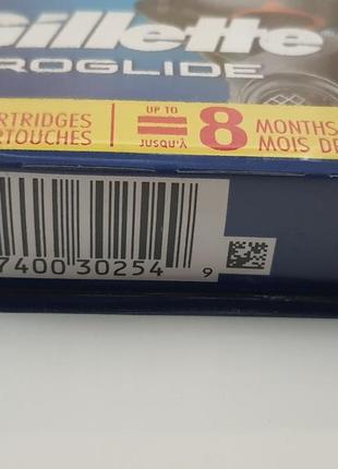 Картриджі gillette fusion proglide (касети для станків fusion) упак. 8 шт. оригінальні леза з сша3 фото