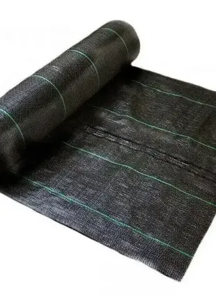 Агроткань черная 100 г/м2, 1,7 х 50 м. агрополотно