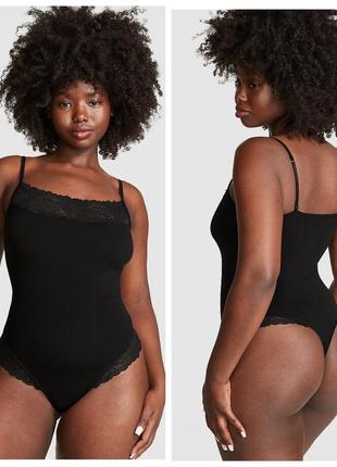 Victoria ́s victorias secret віктория сикрет бодіться у боді wink seamless rib lace-trim bodysuit