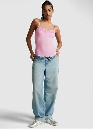 Victoria ́s victorias secret віктория сикрет бодіться у боді wink seamless rib lace-trim bodysuit