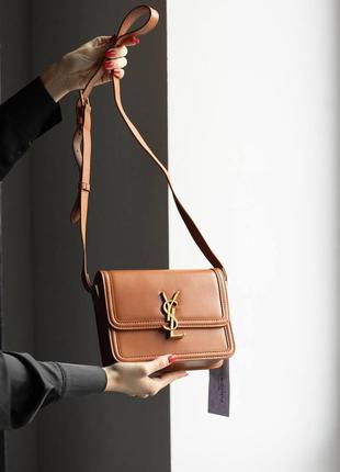 Сумка жіноча в стилі  yves saint laurent brown