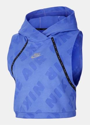 Nike air жіноча спортивна майка-кроп із капюшоном для тренувань