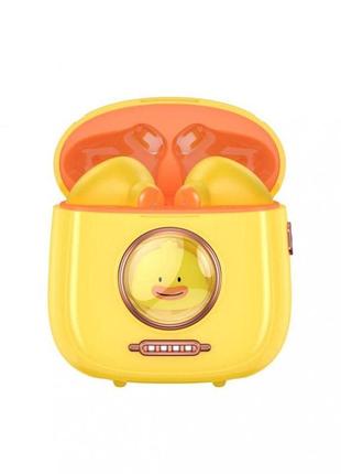 Беспроводные наушники xo g6 tws type c bluetooth v5.1 35/400mah 5h yellow