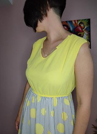 Яскрава сукня шифон з перлиною