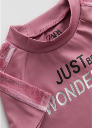 Спортивний топ футболка, майка для спорту для дівчинки оригінал зара zara