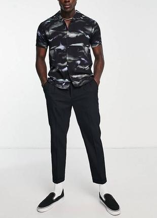 Чорні укорочені вузькі штани allsaints tallis 30