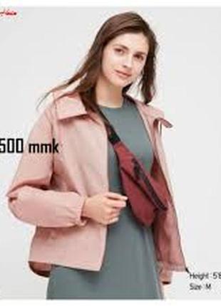 Uniqlo женская свободная куртка с капюшоном