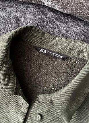 Зелена цупка верхня рубашка zara9 фото
