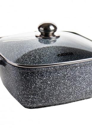 Каструля з кришкою мармурове покриття benson bn 362 (5.1 л, 24 см)