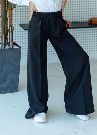 Штани дитячі, шкільні, для дівчинки, чорні