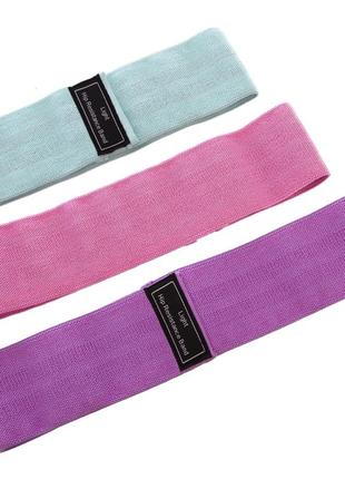 Гумки для фітнесу loop bands 3 шт./набір фітнес-гумок для тренувань/фітнес-гумка