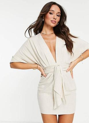 Платье лен, льняное платье, платье, сарафан белый asos zara