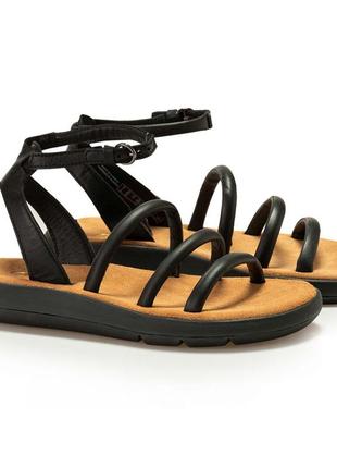 Шкіряні босоніжки clarks jemsa style black