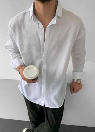 Легкая мужская оверсайз рубашка